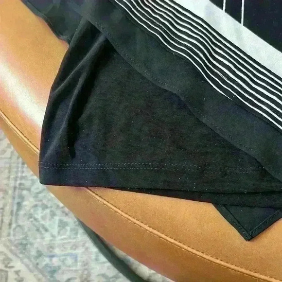 Striped Black and White Women's Blouse - Picture 4 of 5